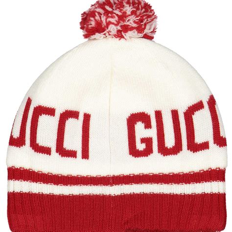 gucci beanie with pom red|women's Gucci hats.